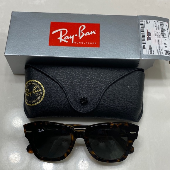 Ray-Ban Accessories - Ray-Ban State Street Polished Havana On Transparent Brown